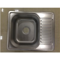 New Type Single Bowl Stainless Steel Kitchen Sink with Drainboard WY-5848