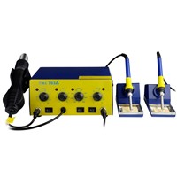 YAOGONG 763A 2 in 1SMD Soldering Iron Station with Hot Air Desoldering Gun