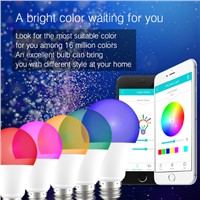WiFi Smart LED Light Bulb, Smartphone Controlled Dimmable Multicolored Color Changing LED Lights