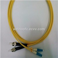 Patch Cord LC-ST Singlemode Duplex LEAF OFNR OFNP PVC LSZH