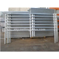 Permanent Horse/Cattle Fence Panel Design 7 Rails Galvanized Pipe