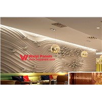 3D Wall Panels in Office Restaurant Wave Wall WY-245