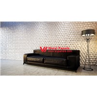 3D Wall Panels in Bedroom Wood Wall WY-385