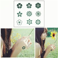 Chrysanthemum Flash Tattoo Hand Sticker Waterproof Henna Beauty Selfie Tatoo Fake Temporary Body Art Tattoo Sticker