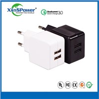 2 USB Ports EU Plug OEM Travel Charger