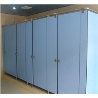 10 Years Useful Life Compact Public Toilet Cubicle Partition