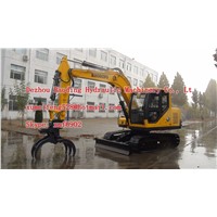 NEW Small Excavator with Grab Timber Grab BD90 Wood/Sugarcane Loading Machine