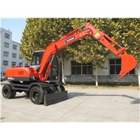 New Small Wheel Excavator for Digging Earth with 8 Wheel