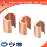 Copper Pipe Clamp C Type /Electrical Power Line Fitting Copper Wire Clamp