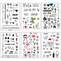 Customized Kids Cartoon Design Temporary Tattoo Sticker