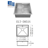Drop in Stainless Steel Sink with Faucet Hole