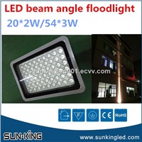 Warm White Building Outer Wall Ip65 220V Narrow Beam Angle Floodlight LED Projection Outdoor Lighting 54x3W 162W