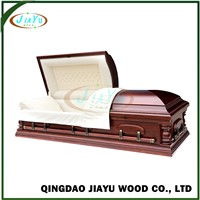 Affordable Customized Funeral Casket with Cloth & Adjustable Bed