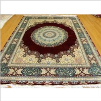 Persian Traditioanl Style Silk Carpet Hand Knotted Persian Carpets