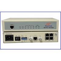 E1 to 4*10/100BaseT Ethernet Converter with Local Management