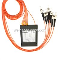Fiber Optic FBT Splitter 1X6 Multimode with ST Connectors