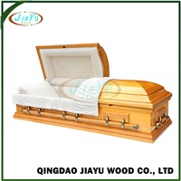 Perfect Factory Direct Grave Markers Eco-Friendly Solid Poplar Wooden Casket