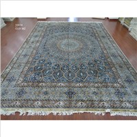 10x14 Blue Handmade Hand Knotted Oriental Persian Hereke Silk Rug Carpet
