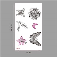 Harajuku Waterproof Temporary Tattoos for Women Beautiful Colors Butterfly DesignTattoo Sticker