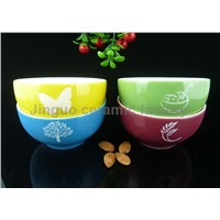 Custom Printing Stoneware Bowl Ceramic Muesil Bowl