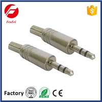 Hot Sale 2.5mm 3.5mm Audio Video Stereo Plug Metal with Spring