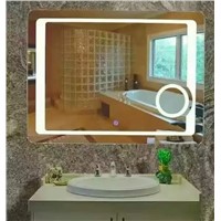 2017 Modern Illuminated LED Light Bathroom Mirror with 3X Magnifier