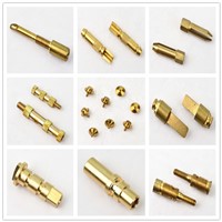 Gold Plated Spring Dowel Pin with Slotted