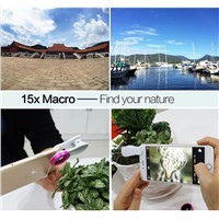 0.36X Super Wide Angle Mobile Phone Camera Lens 3 in 1