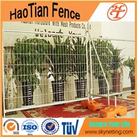 2.1x2.4m Hot-Dipped Galvanized Welded Temporary Fencing, Australia Round Pipe Temporary Fencing