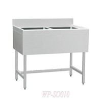 Stainless Steel Double Sinks with/without under Shelf-European Style