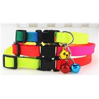 PET Collar or Leash 1.0cm Nylon Collar Dog Cat Collars Collar Small Dogs with Bell