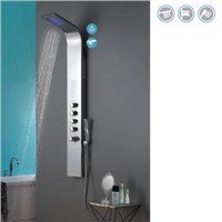 Stainless Steel Chrome Finish LED Shower Head Bathroom Shower Panel TP9402 Faucet Accessories