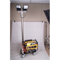 Simple Mobile Telescopic Light Tower for Road Construction