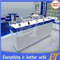 Digital Products Display Showcase, Mobile Phone Showcase Table, Cellphone Accessories Cabinet