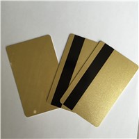 CR80 Standard PVC Blank Gold Card 3 Track Magstripe Card