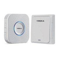 YIROKA Wireless Battery Free Doorbell &amp;amp; Waterproof Doorbell with 4 Grade Volume Adjusting