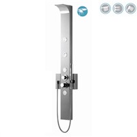 CUPC Certificate New Design Thermostatic Faucets Rainfall Brush Stainless Steel Massage Shower Panel