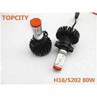 Latest Auto LED Head Lamp H16 5202 80W Fog Headlights