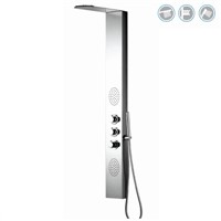 Luxury Mirror Stainless Steel Shower Panel WithTriple Handle -TP9511