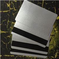 PVC Blank Sliver Smart Card with Hi-Co Magnetic Stripe