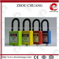 Nylon Shackle ABS Material Security Lockout Padlock