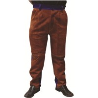 AP-6062 Fashion Design Coffee Leather &amp;amp; Blue FR Pants Coffee Leather Pants