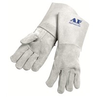 AP-1250 High Quality Long Leather Glove Straight Thumb Welding Leather Glove