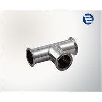 Stainless Steel Sanitary Tri Clamp Equal Tee