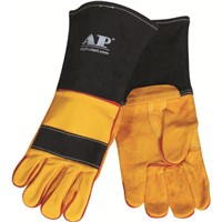 AP-2028 Suede Leather Gloves/Leather Welding Glove/Non Slip Glove