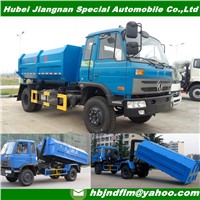 Brand New Foton Dongfeng 10-12cubic Hooking Lift Garbage Truck Price
