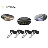 Car Wireless TPMS Rechargeable Solar Panel Auto Tire Pressure Monitoring System+4 Internal TPMS Sensors MT900A