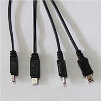 Customized USB2.0/3.0 Data Charger Cable 4-Pin, 2.0V, for Phone Connector/ MP3 Connector with Nickel-Plated Connector