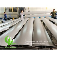Aerofoil Aluminum Sun Louvers for Building Exterior 400mm