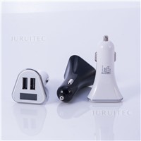 Good Triangle Shape Dual USB Port Car Charger 4.8 A with LED Screen